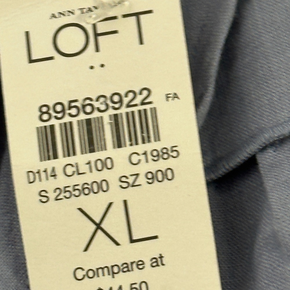 LOFT Blue Ruffle Tank Top - Picture 5 of 5